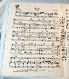 Dinah Rudy Vallee Lewis Young Akst Sheet Music 1931 - TulipStuff