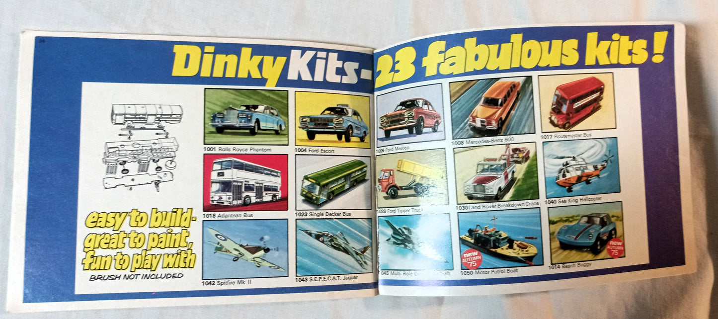 Dinky Toys No. 11 U.S.A. Catalog 1975 Die-cast Cars Trucks Models Meccano - TulipStuff