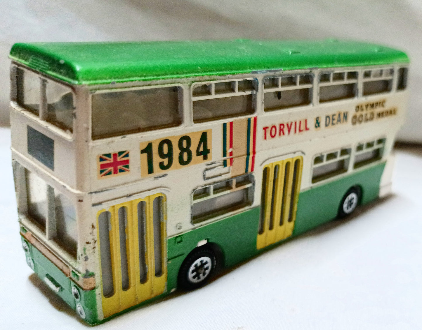 Dinky Toys Atlantean Bus 1984 Torvill & Dean Olympic Gold Medal Commemorative - TulipStuff