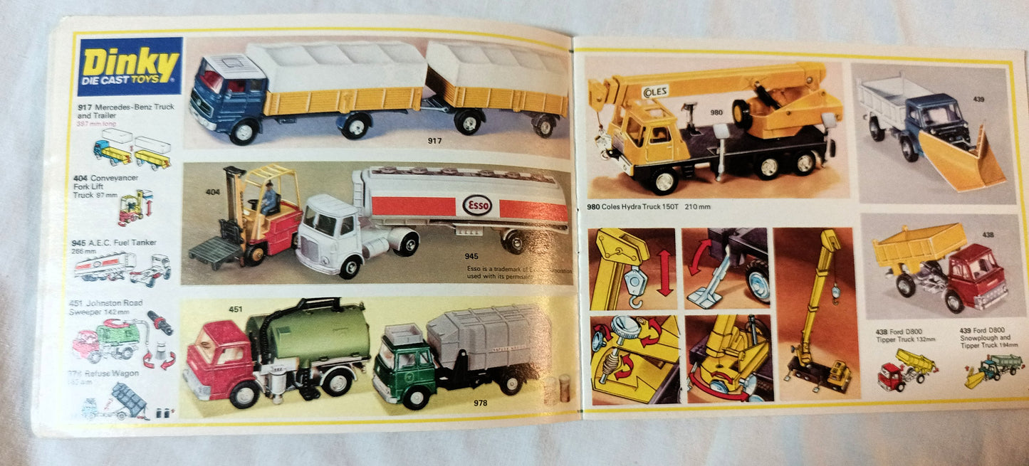Dinky Toys No. 12 U.S.A. Catalog 1976 Die-cast Cars Trucks Models Meccano - TulipStuff
