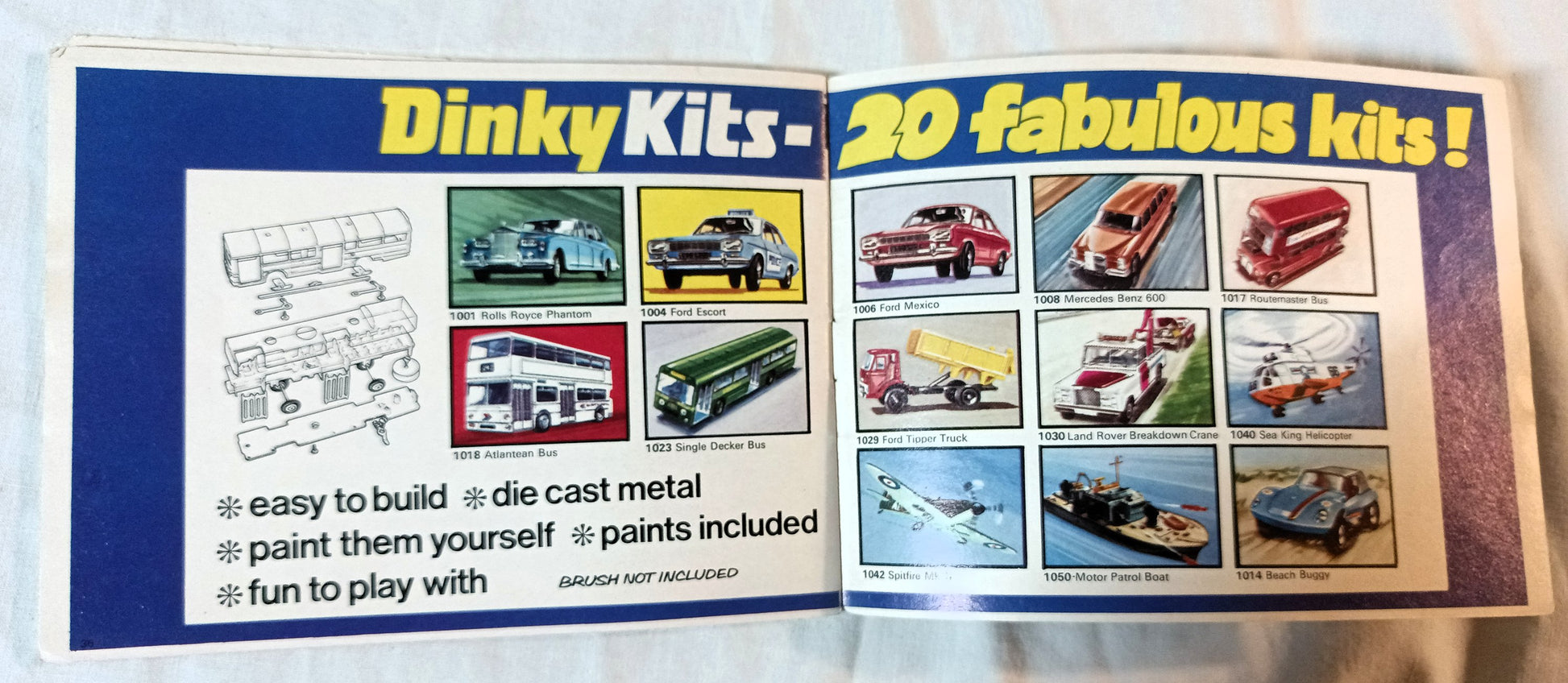 Dinky Toys No. 12 U.S.A. Catalog 1976 Die-cast Cars Trucks Models Meccano - TulipStuff