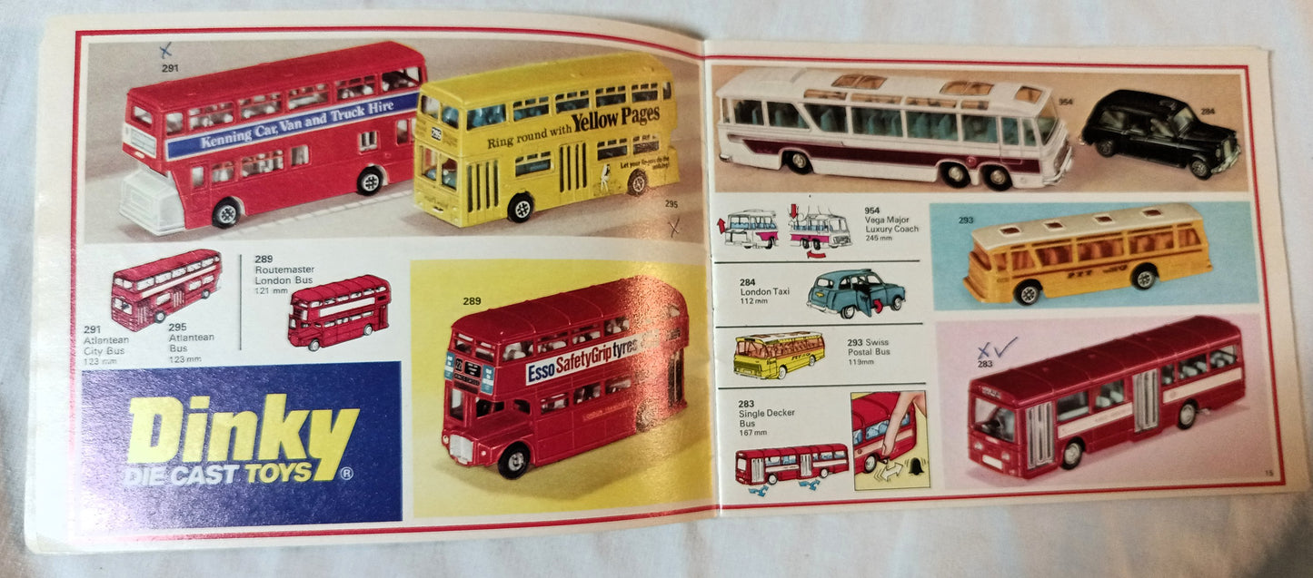 Dinky Toys No. 12 U.S.A. Catalog 1976 Die-cast Cars Trucks Models Meccano - TulipStuff