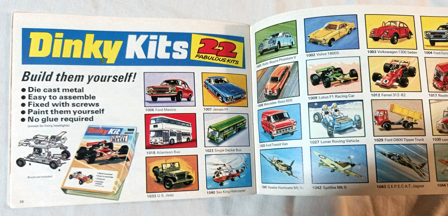 Dinky Toys No. 10 U.S.A. Diecast Toy Catalog 1974 Meccano - TulipStuff