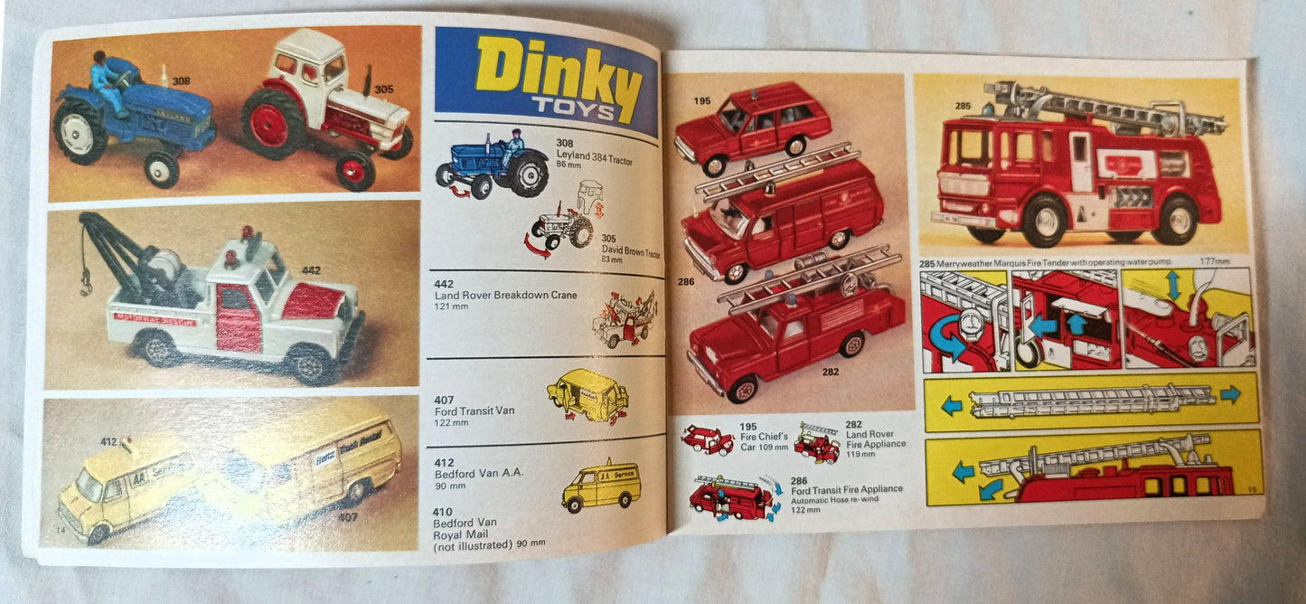 Dinky Toys No. 10 U.S.A. Diecast Toy Catalog 1974 Meccano - TulipStuff