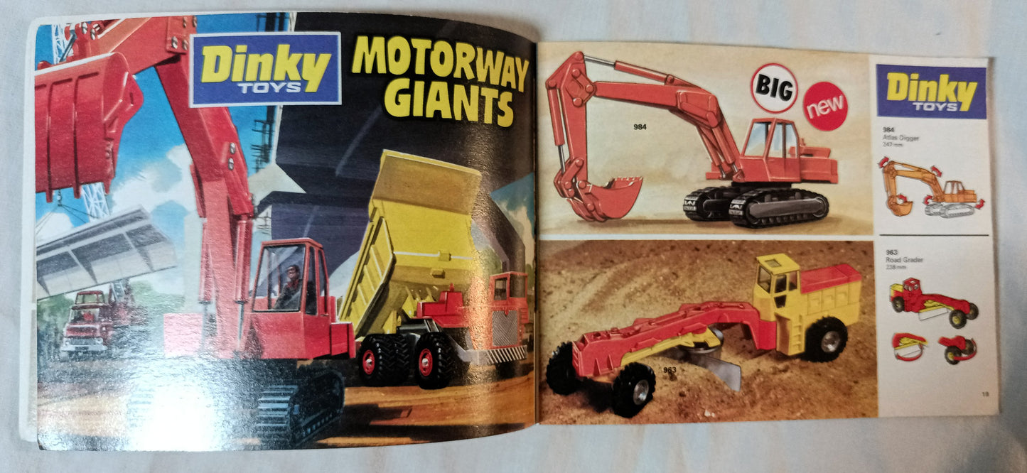 Dinky Toys No. 10 U.S.A. Diecast Toy Catalog 1974 Meccano - TulipStuff