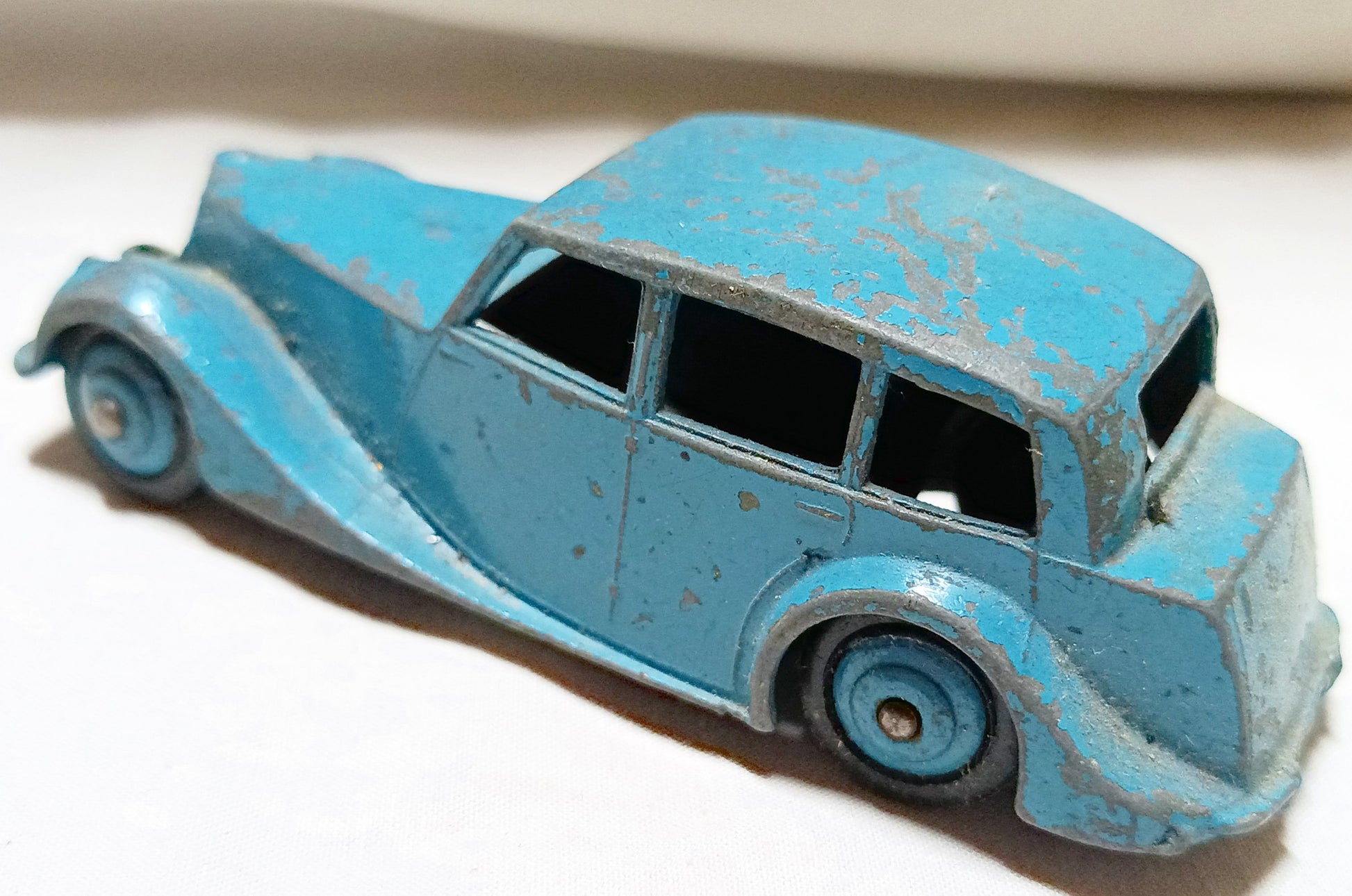 Dinky Toys 40b Triumph 1800 Saloon Car Blue England 1948 - TulipStuff