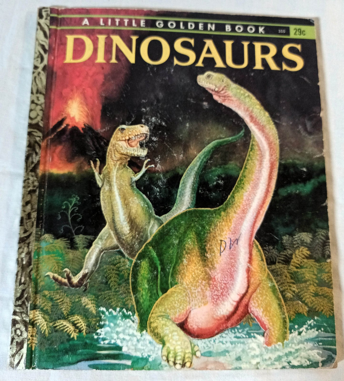 Dinosaurs Little Golden Book Jane Werner Watson Hardcover 1959 - TulipStuff
