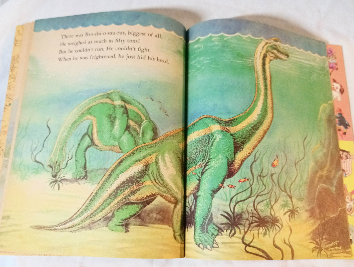 Dinosaurs Little Golden Book Jane Werner Watson Hardcover 1959 - TulipStuff