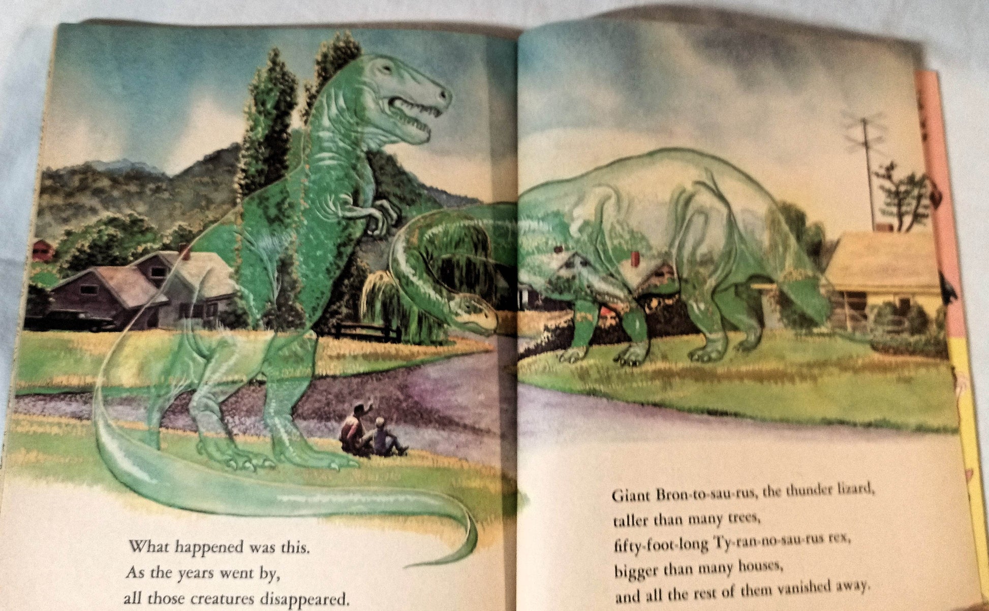 Dinosaurs Little Golden Book Jane Werner Watson Hardcover 1959 - TulipStuff