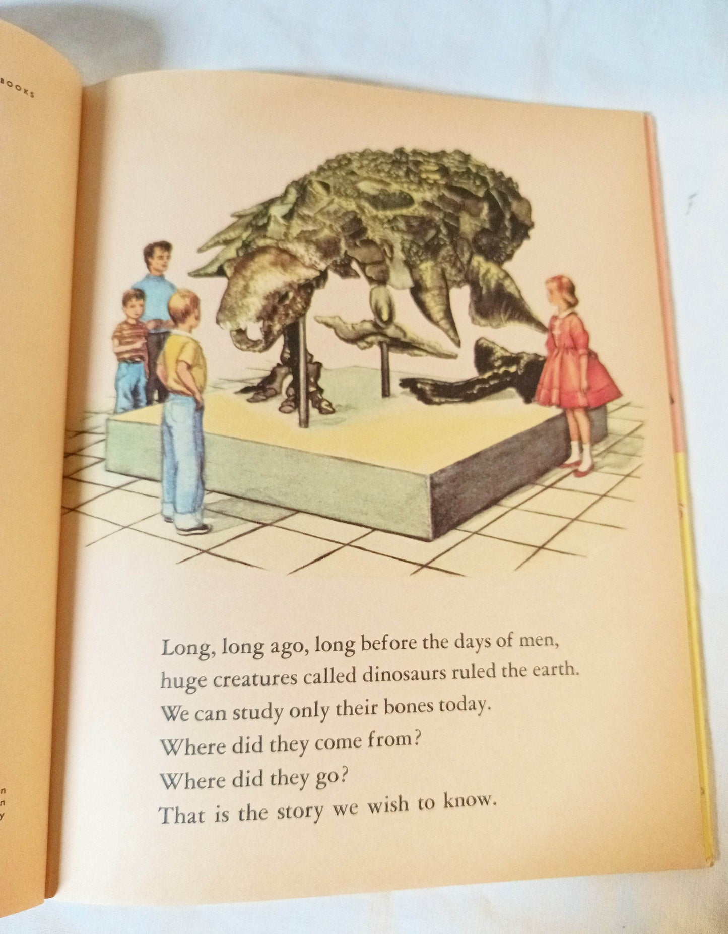 Dinosaurs Little Golden Book Jane Werner Watson Hardcover 1959 - TulipStuff