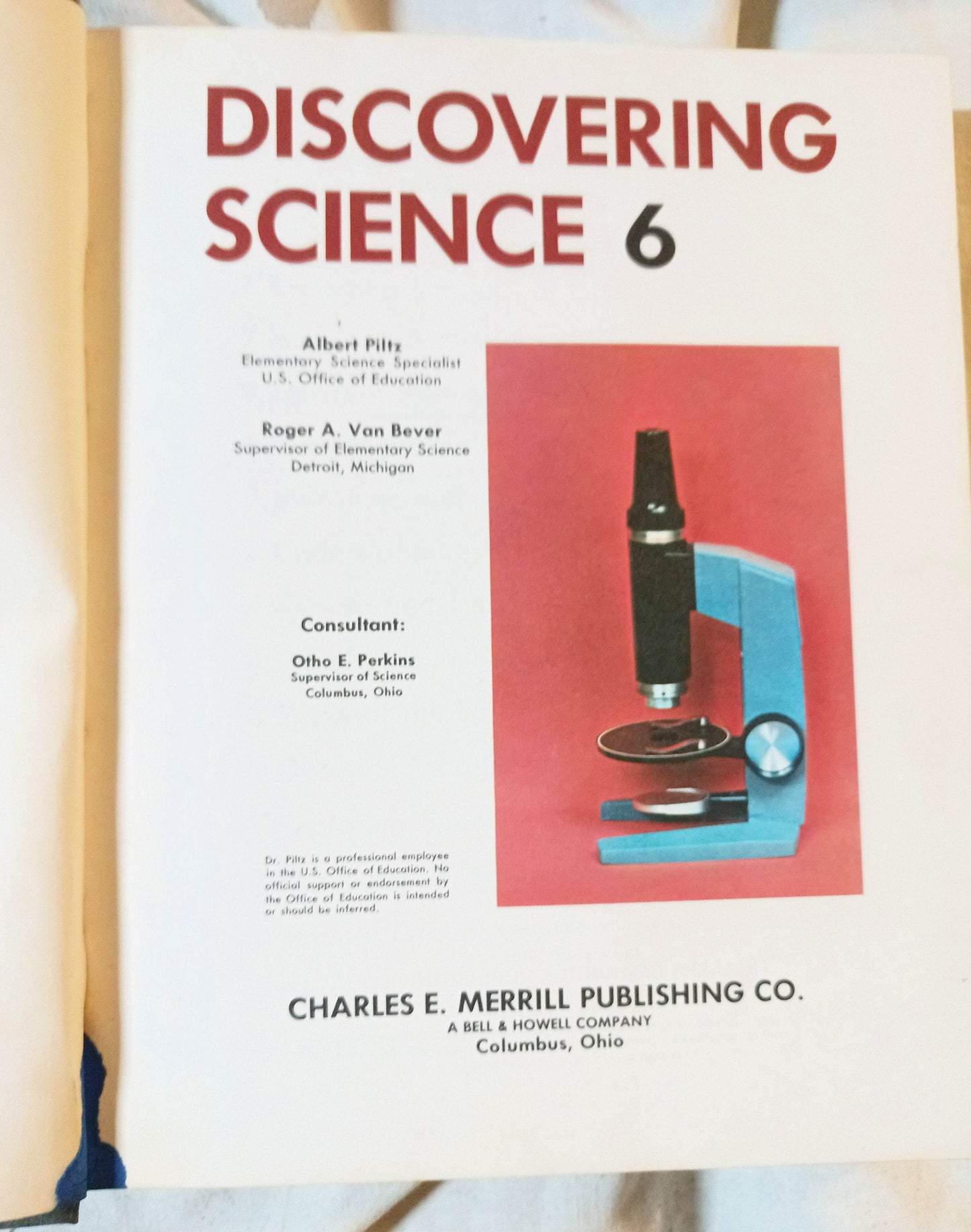 Discovering Science 6 6th Grade Textbook Piltz Van Bever 1970 - TulipStuff