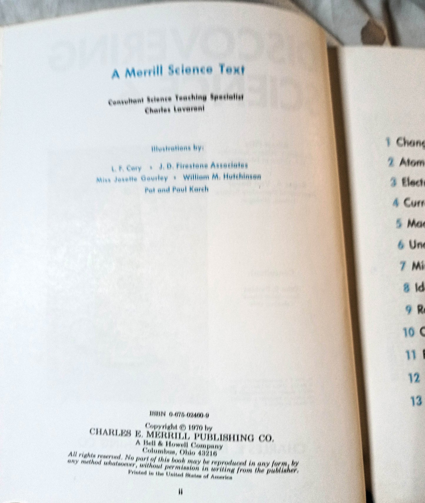 Discovering Science 6 6th Grade Textbook Piltz Van Bever 1970 - TulipStuff