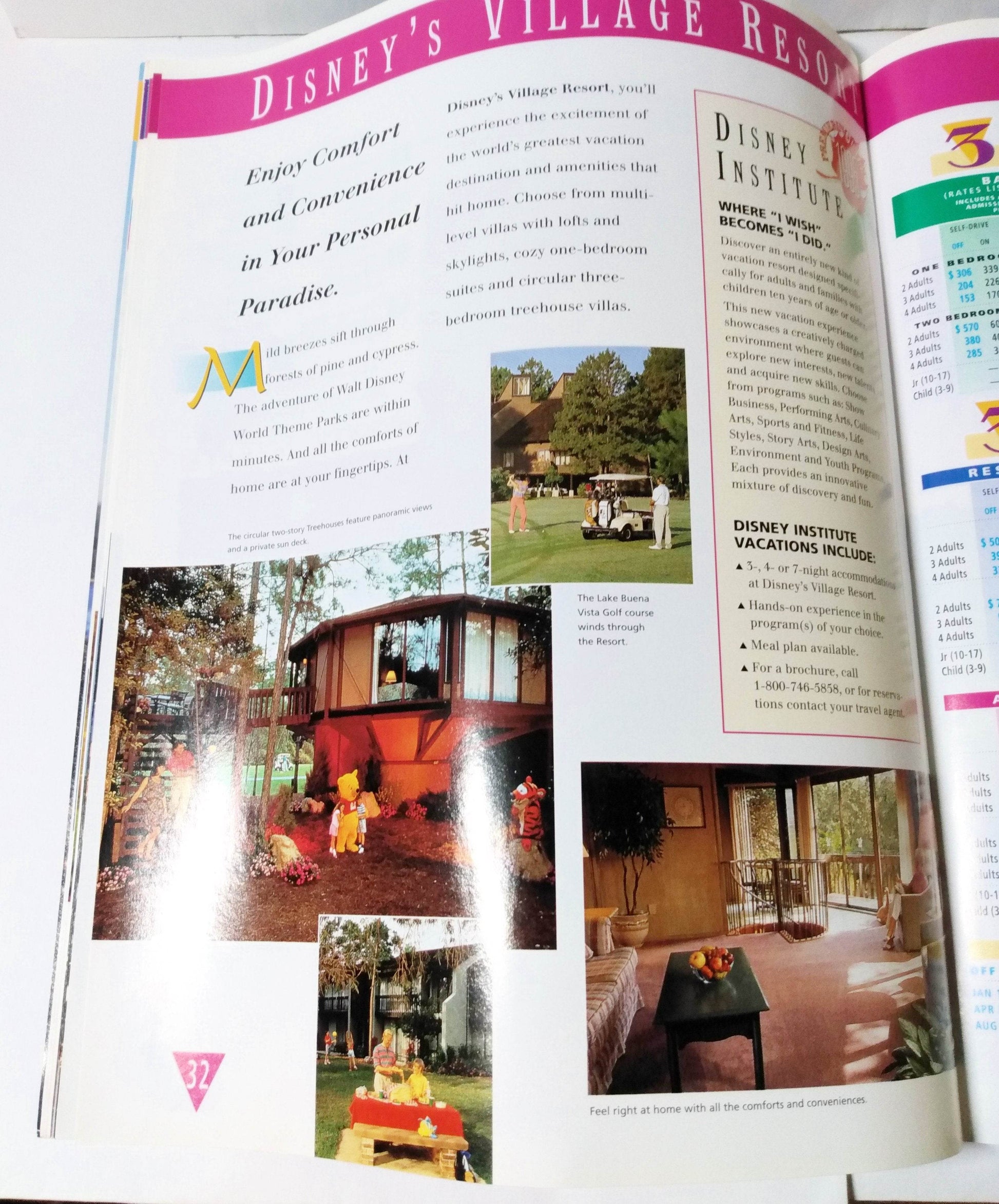 Walt Disney World Vacations 1995 Resorts Hotels Theme Parks Brochure - TulipStuff