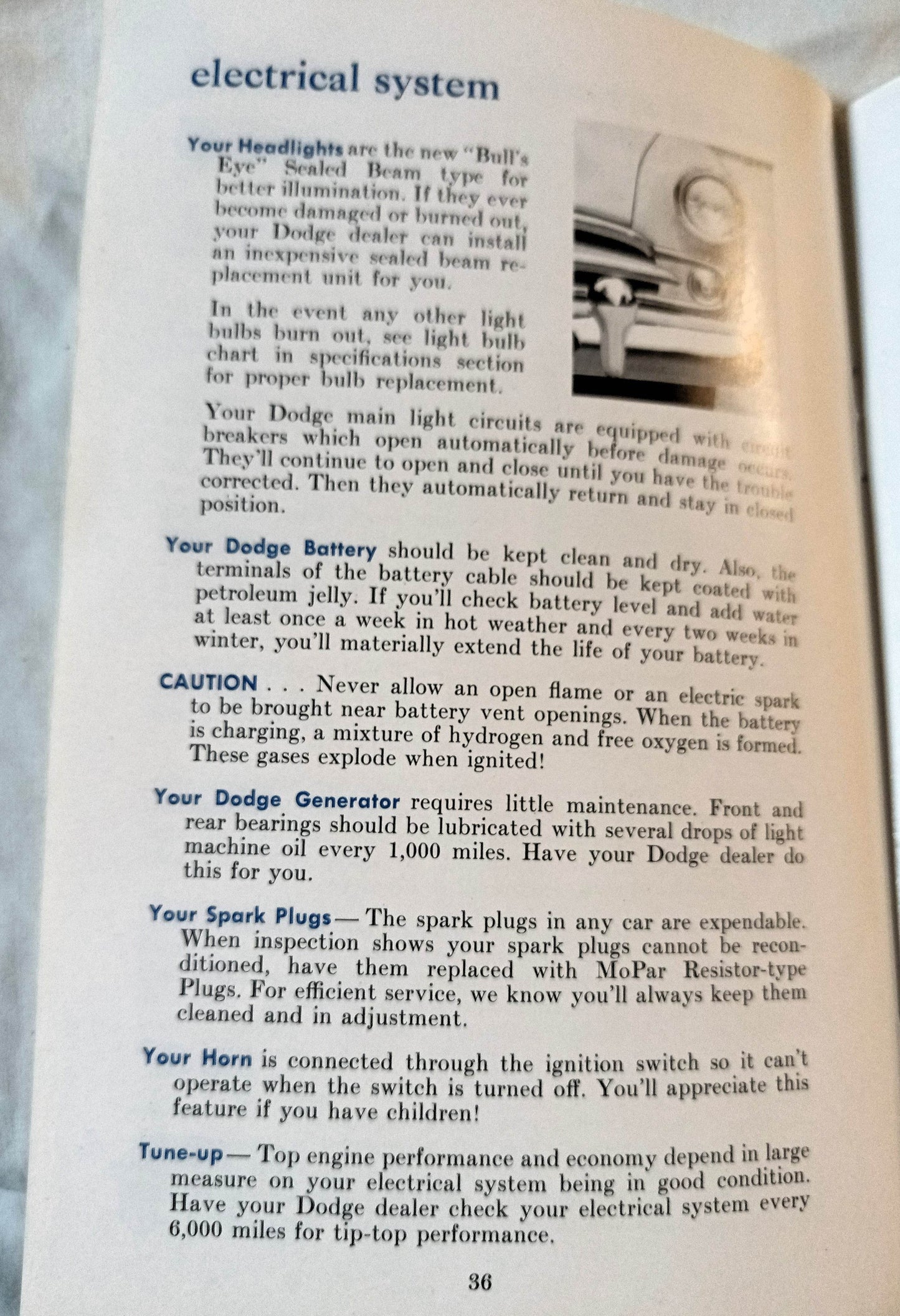 1954 Dodge Royal V-8 Coronet V8/V6 Owner's Manual User Guide - TulipStuff