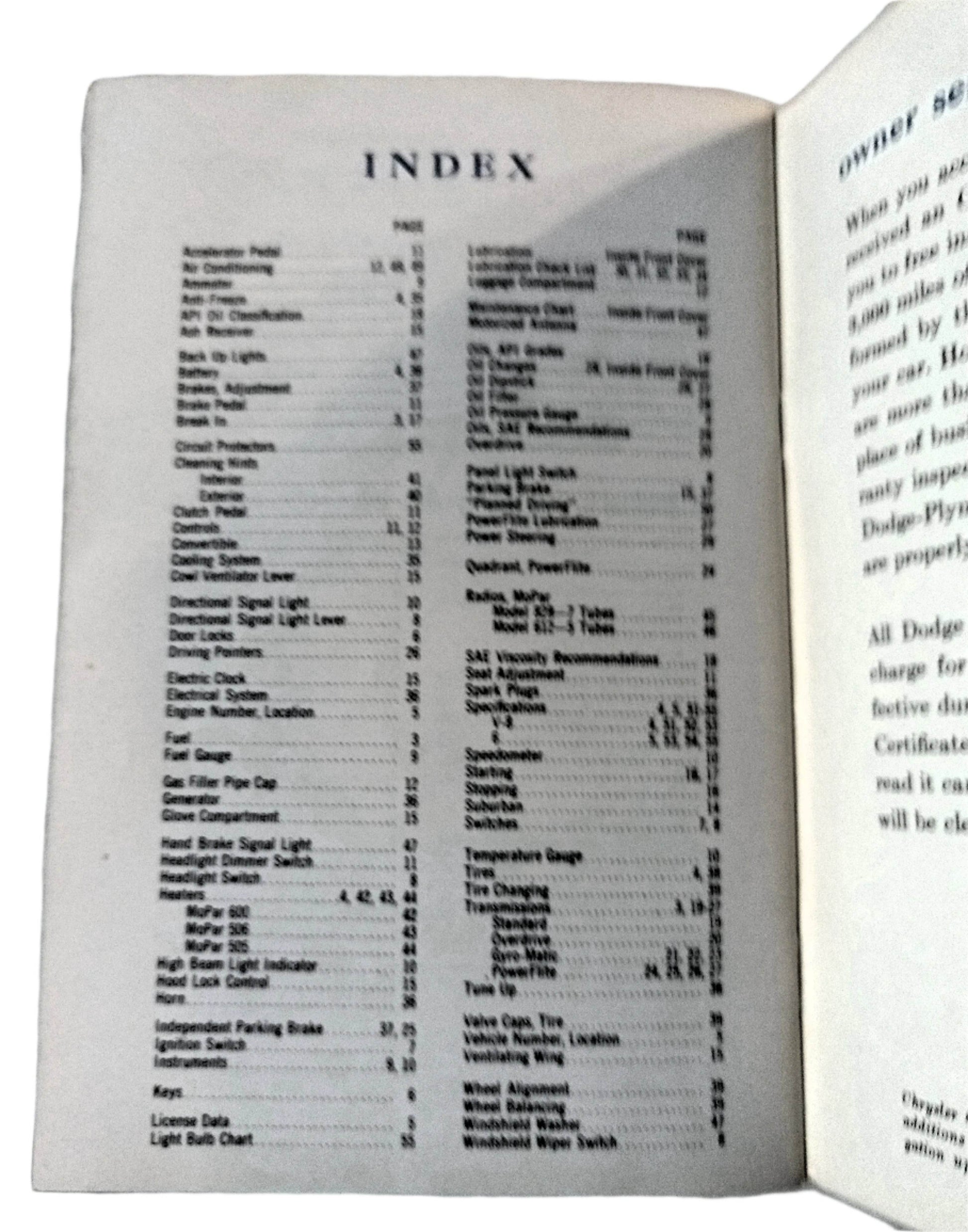 1954 Dodge Royal V-8 Coronet V8/V6 Owner's Manual User Guide - TulipStuff