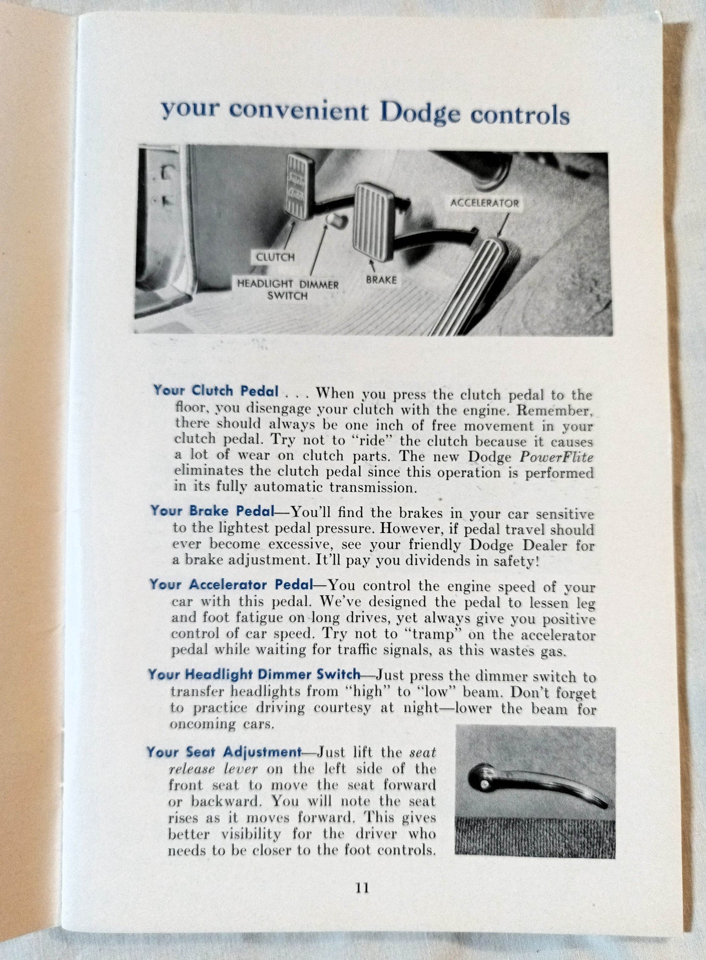 1954 Dodge Royal V-8 Coronet V8/V6 Owner's Manual User Guide - TulipStuff