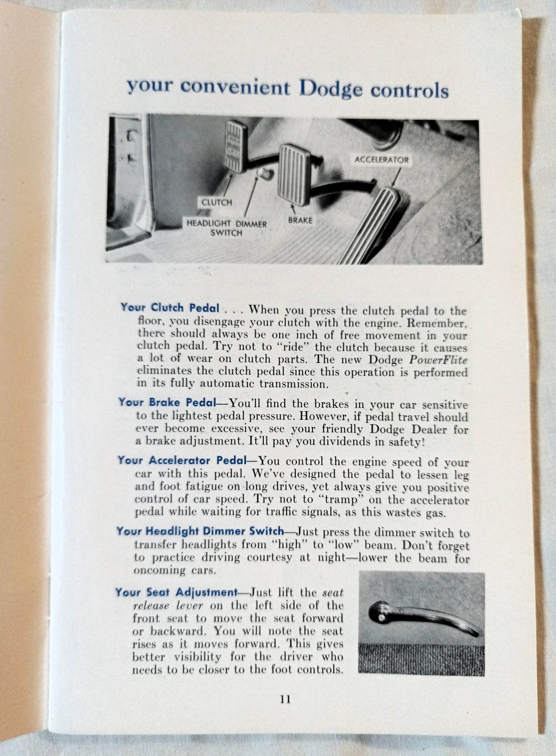 1954 Dodge Royal V-8 Coronet V8/V6 Owner's Manual User Guide - TulipStuff