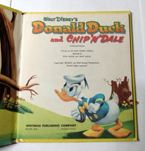 Load image into Gallery viewer, Walt Disney&#39;s Donald Duck An Chip N Dale Tell-A-Tale Hardcover 1954 - TulipStuff
