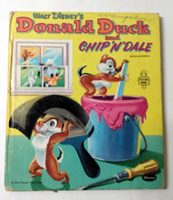 Load image into Gallery viewer, Walt Disney&#39;s Donald Duck An Chip N Dale Tell-A-Tale Hardcover 1954 - TulipStuff
