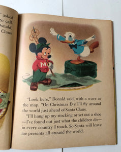Walt Disney's Donald Duck And Santa Claus Mickey Mouse Club Book 1952 - TulipStuff