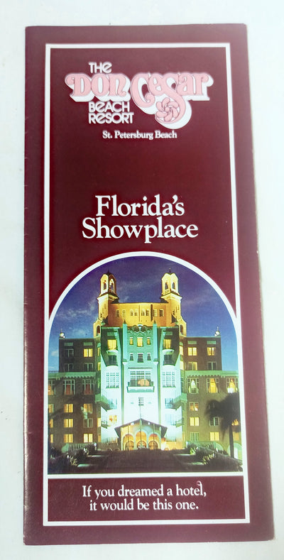 Don CeSar Beach Resort St Petersburg Beach Brochure Early 1980's - TulipStuff
