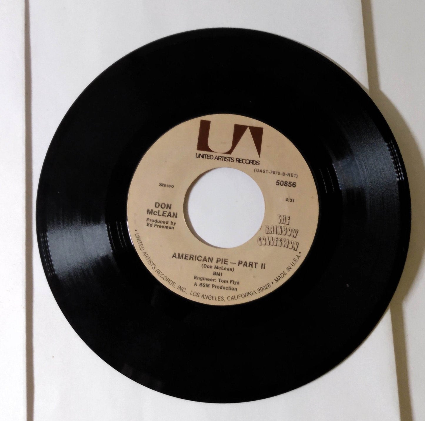 Don McLean American Pie 7" Vinyl 45RPM Record Classic Rock 1971 - TulipStuff