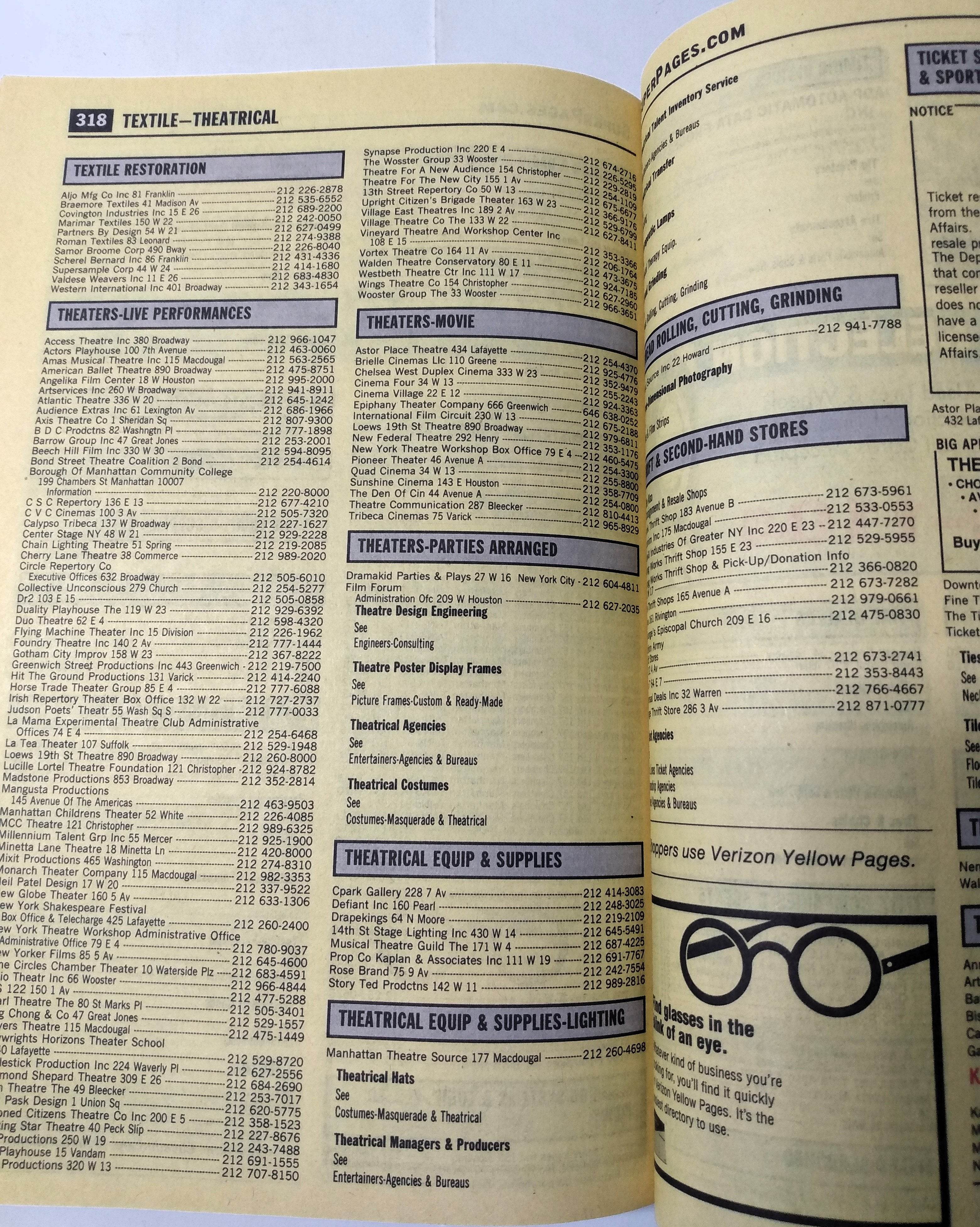 Yellow Book Manhattan 2001-2002 電話帳　NYC Yellow Book Manhattan 2001-2002 電話帳 NYC Yellow Book Manhattan