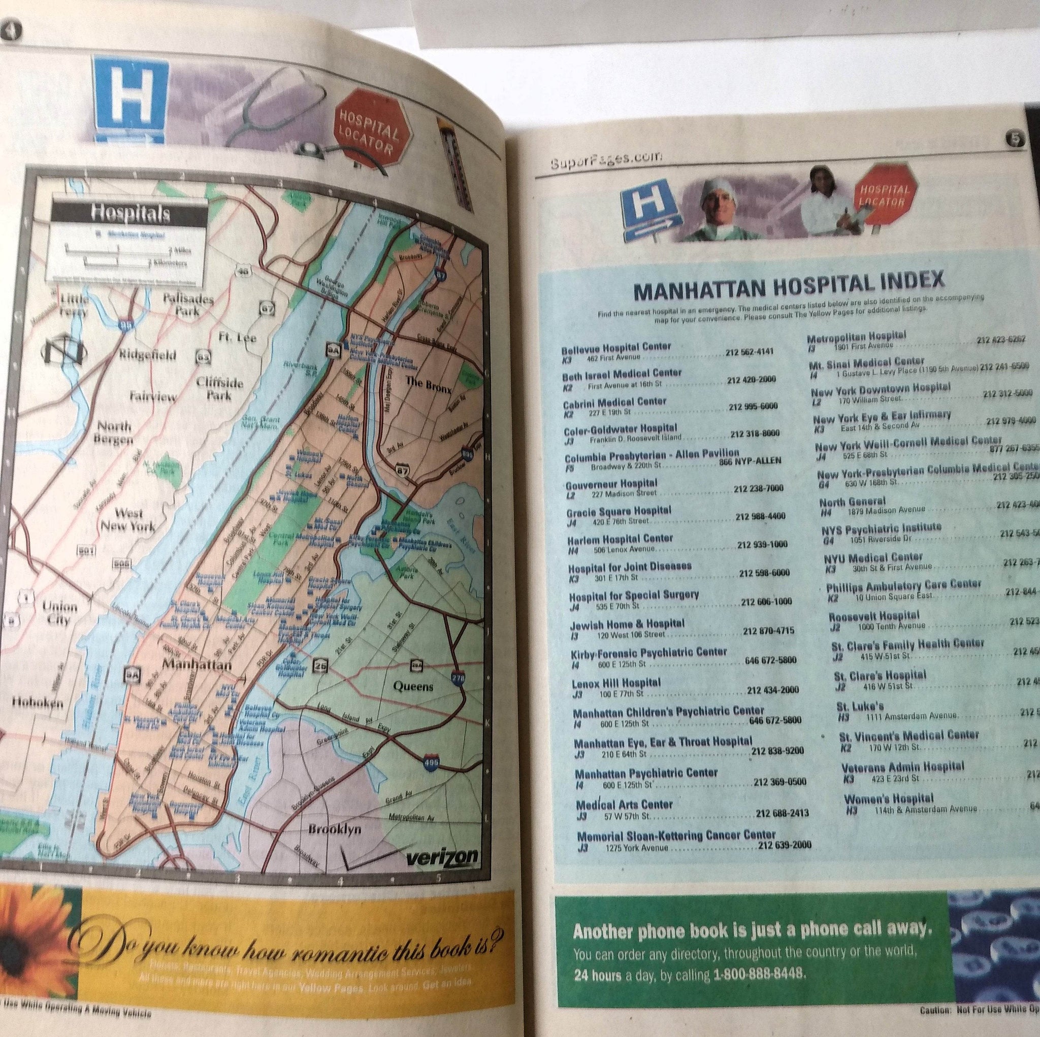 Verizon Yellow Pages Downtown Manhattan Telephone Book NYC 2007