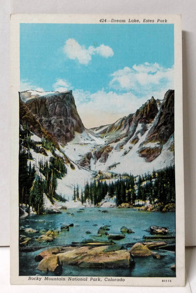 Dream Lake Estes Park Rocky Mountain Natl Park Colorado 1920's - TulipStuff
