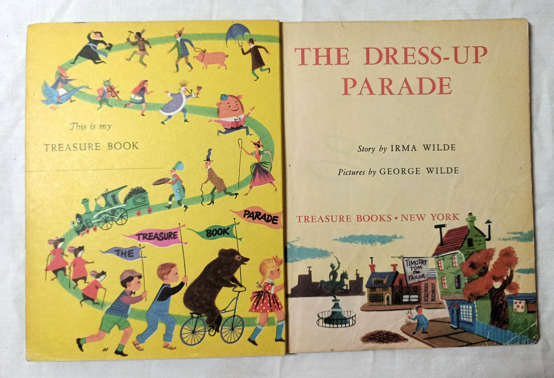 The Dress-Up Parade Irma Wilde Treasure Books 1953 - TulipStuff