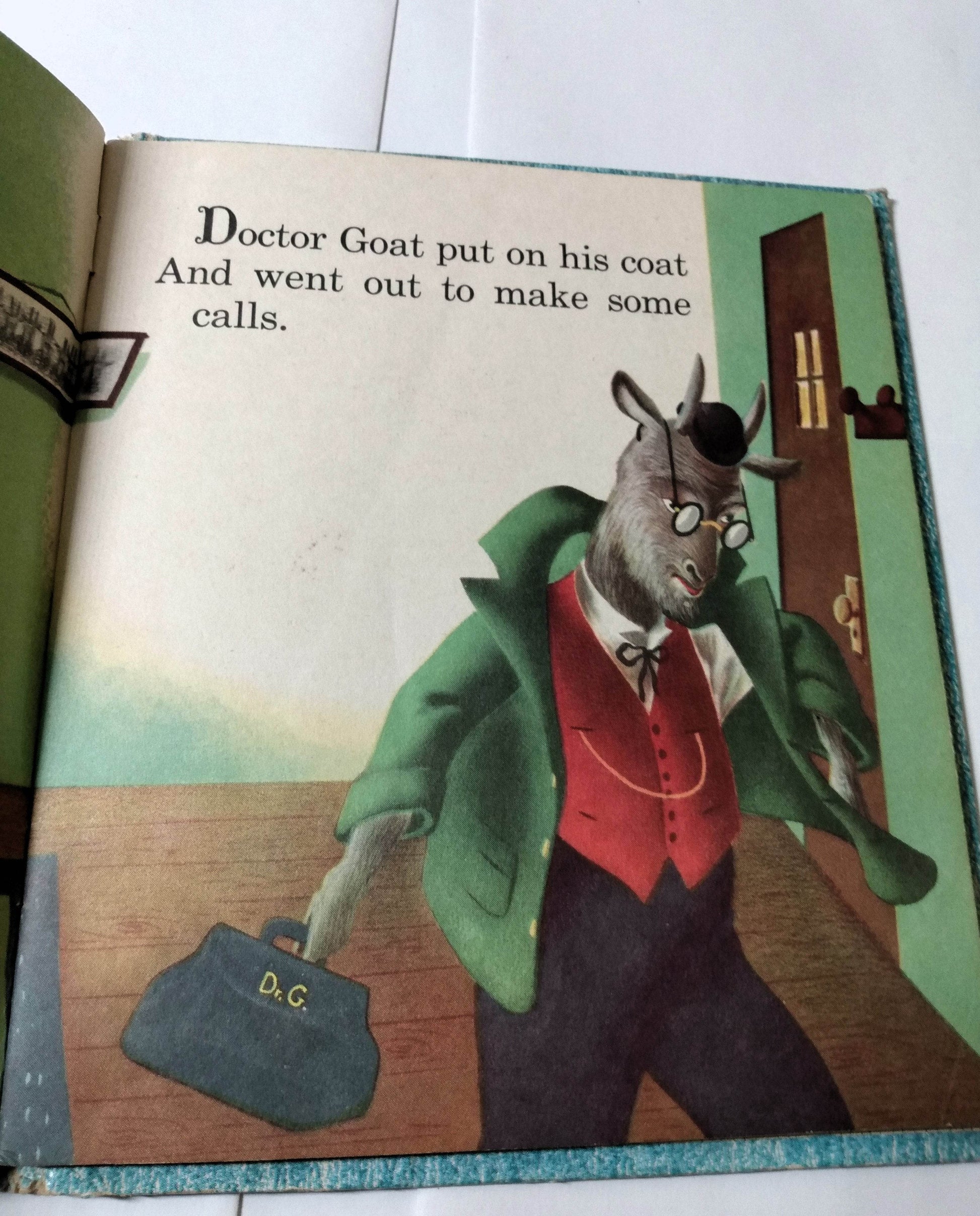 Dr. Goat by Georgiana Whitman Top Top Tales Hardcover 1950 Rare - TulipStuff