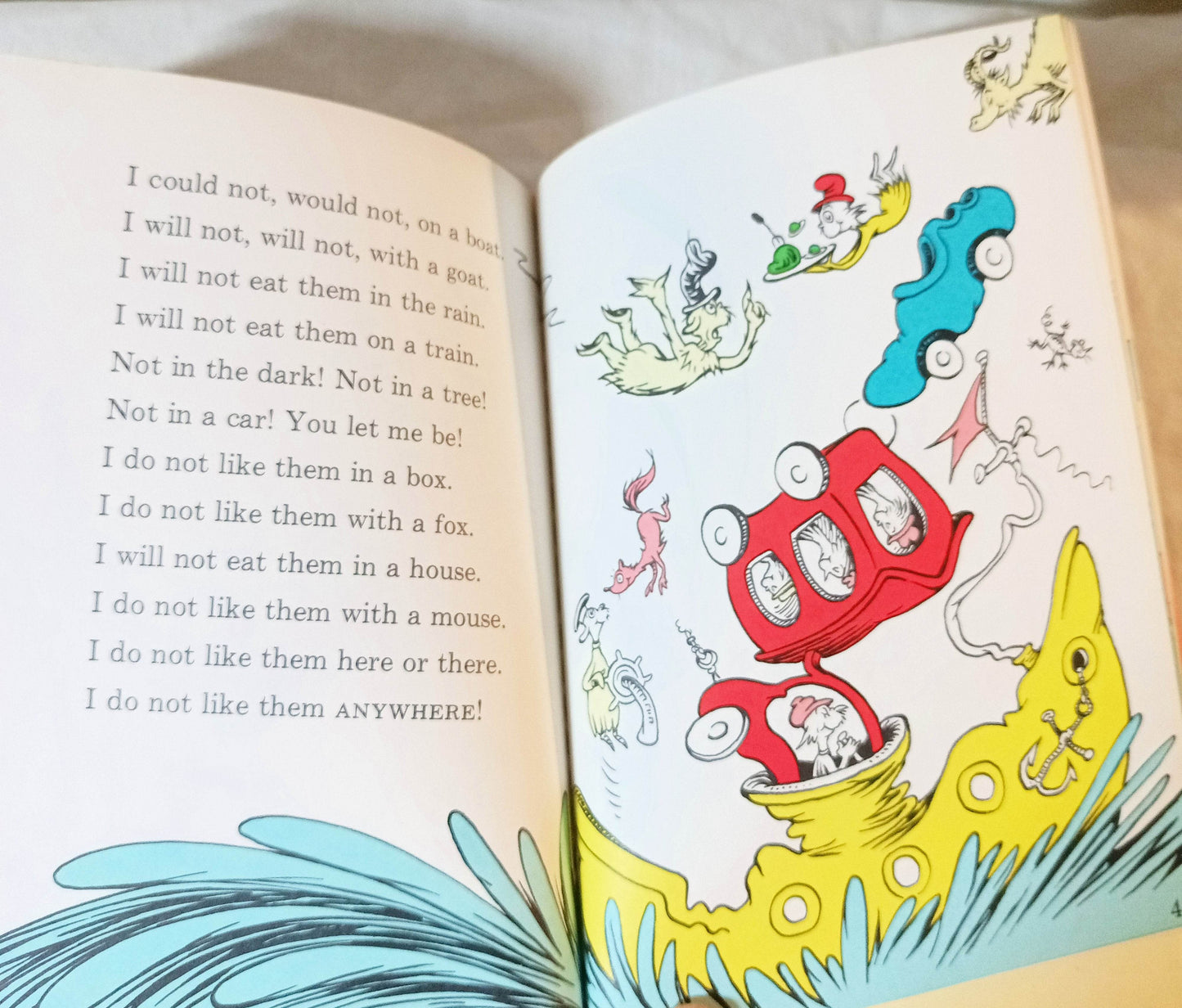 Dr Seuss Green Eggs And Ham Beginner Books Book Club Edition 1960 - TulipStuff