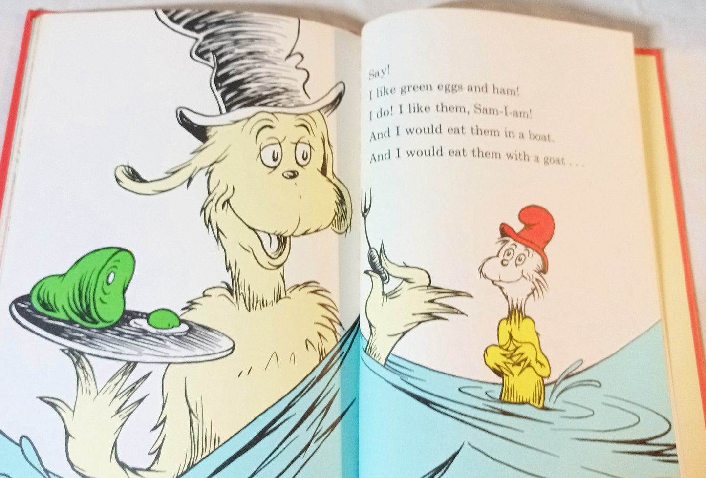 Dr Seuss Green Eggs And Ham Beginner Books Book Club Edition 1960 - TulipStuff