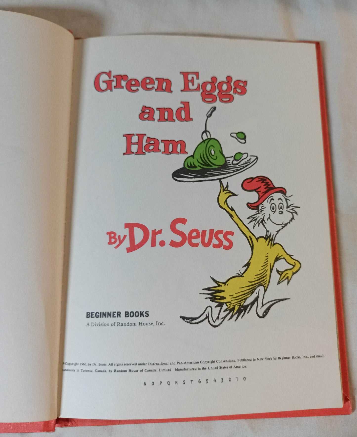 Dr Seuss Green Eggs And Ham Beginner Books Book Club Edition 1960 - TulipStuff