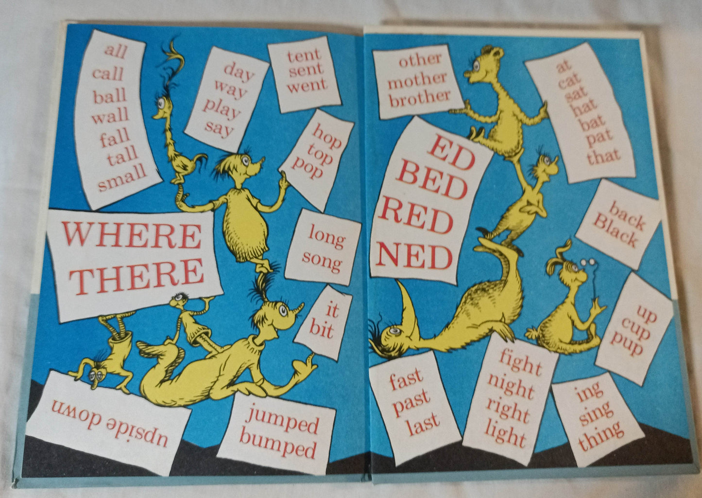 Dr Seuss Hop On Pop Beginner Books Book Club Edition 1963 - TulipStuff