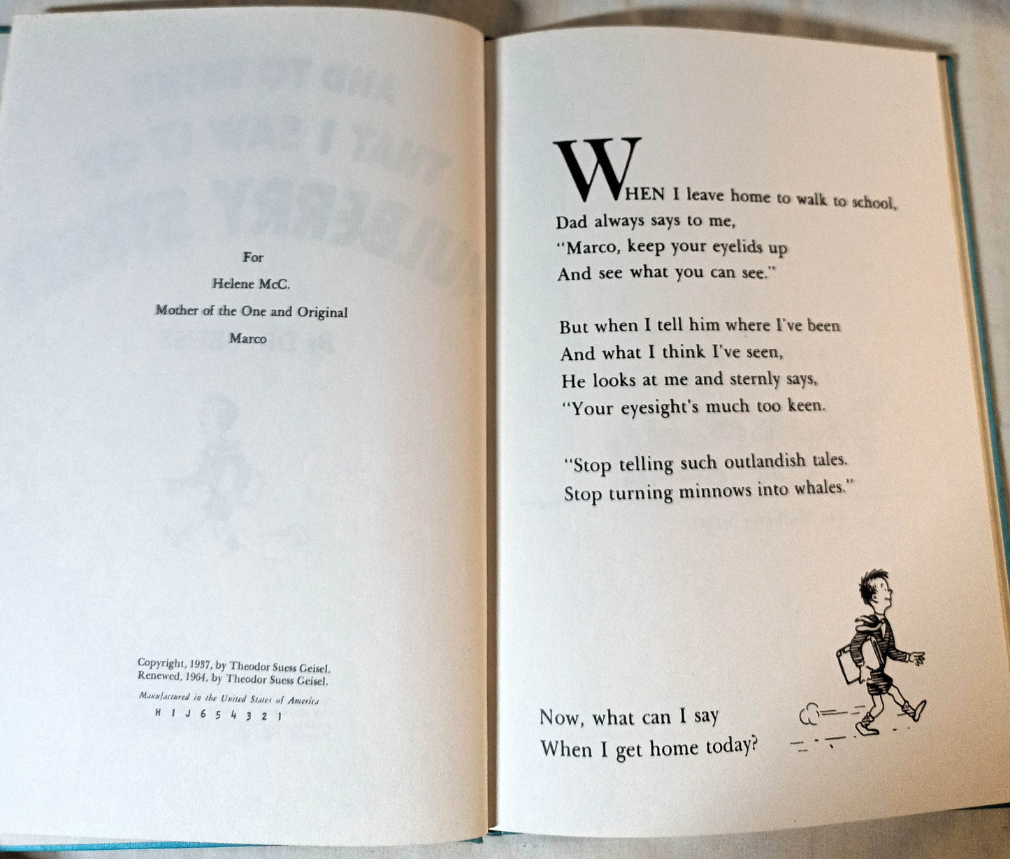 Dr Seuss And To Think That I Saw It On Mulberry St. Book Club Ed. 1964 - TulipStuff