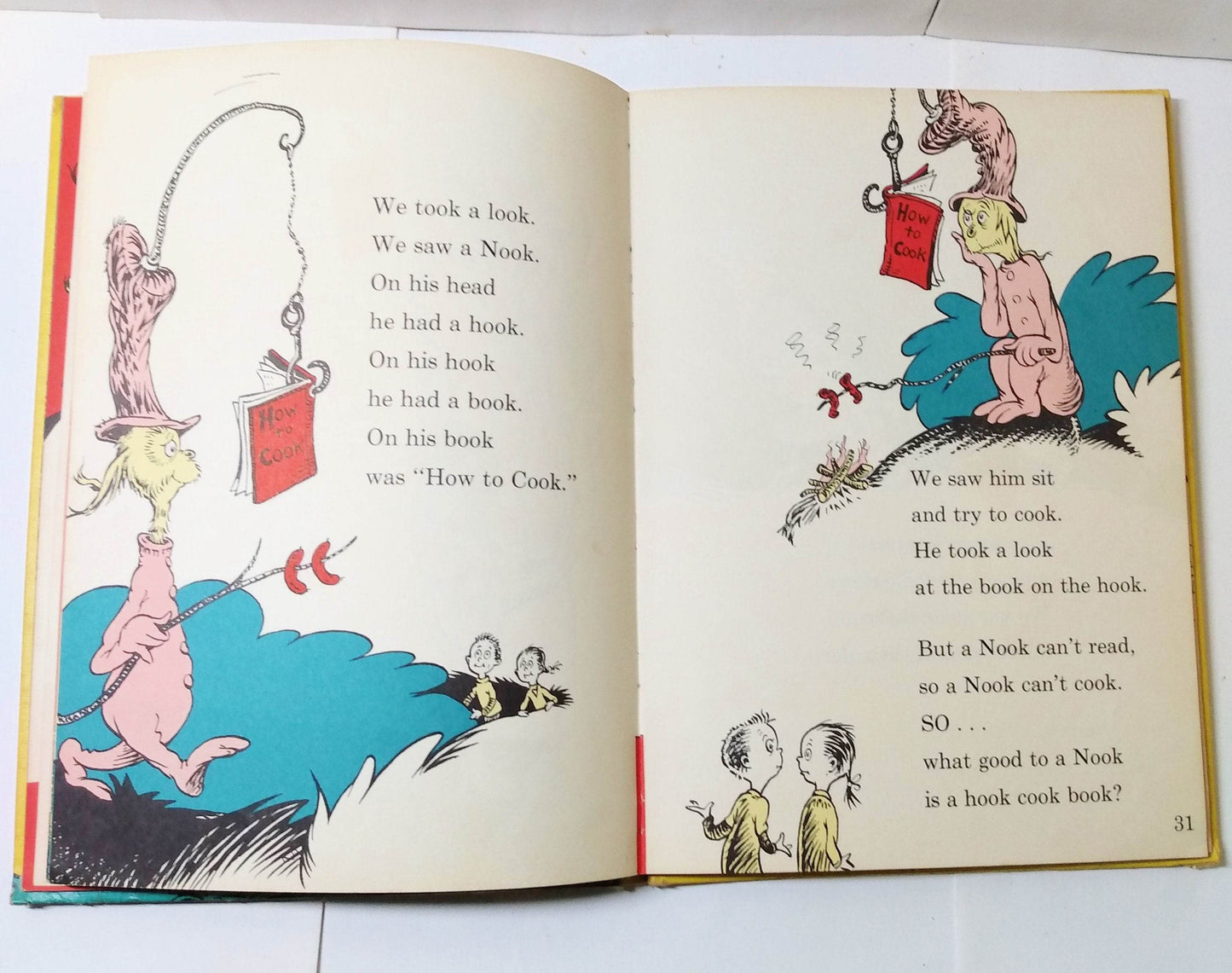 Dr Seuss One Fish Two Fish Red Fish Blue Fish Beginner Books 1960 - TulipStuff