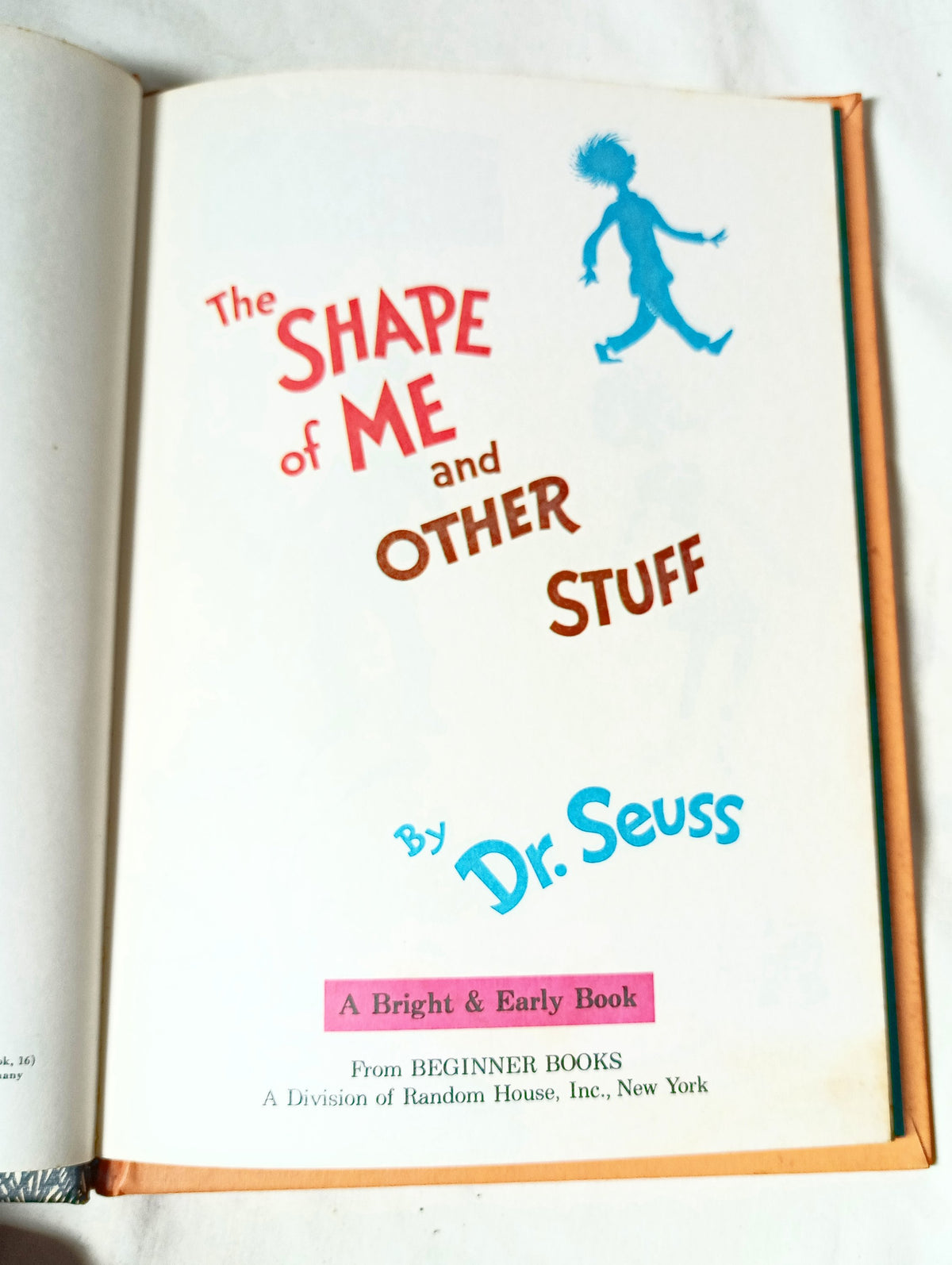Dr Seuss The Shape Of Me And Other Stuff Book Club Edition 1973 - TulipStuff
