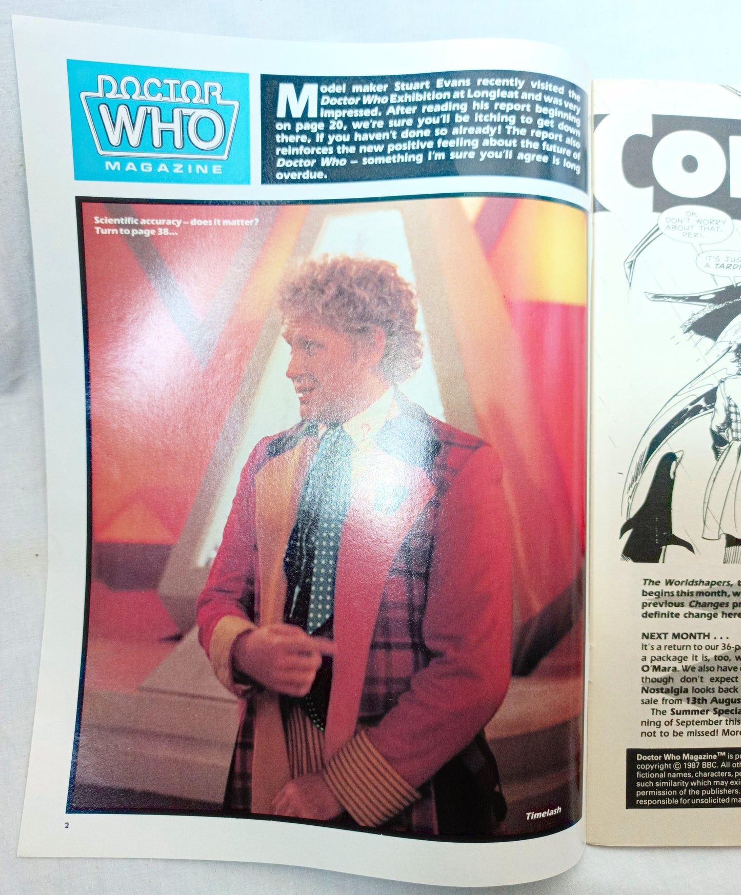 Doctor Who Magazine #127 Aug 1987 Paddy Russell Longleat Worldshapers - TulipStuff