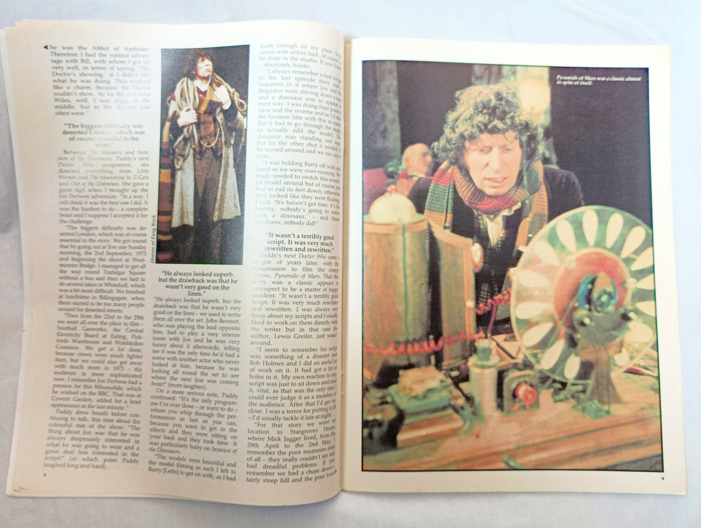 Doctor Who Magazine #127 Aug 1987 Paddy Russell Longleat Worldshapers - TulipStuff