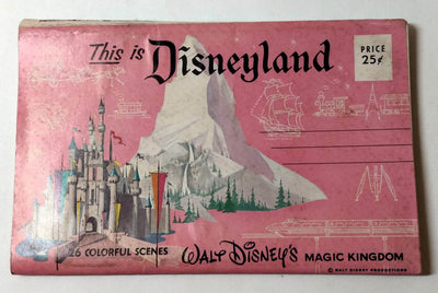 This Is Disneyland Magic Kingdom Souvenir Postcard Booklet 1960 - TulipStuff