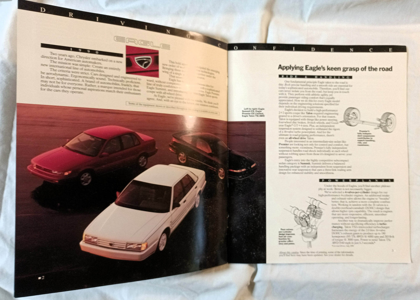 1990 Eagle Premier Summit Talon Dealer Sales Brochure - TulipStuff