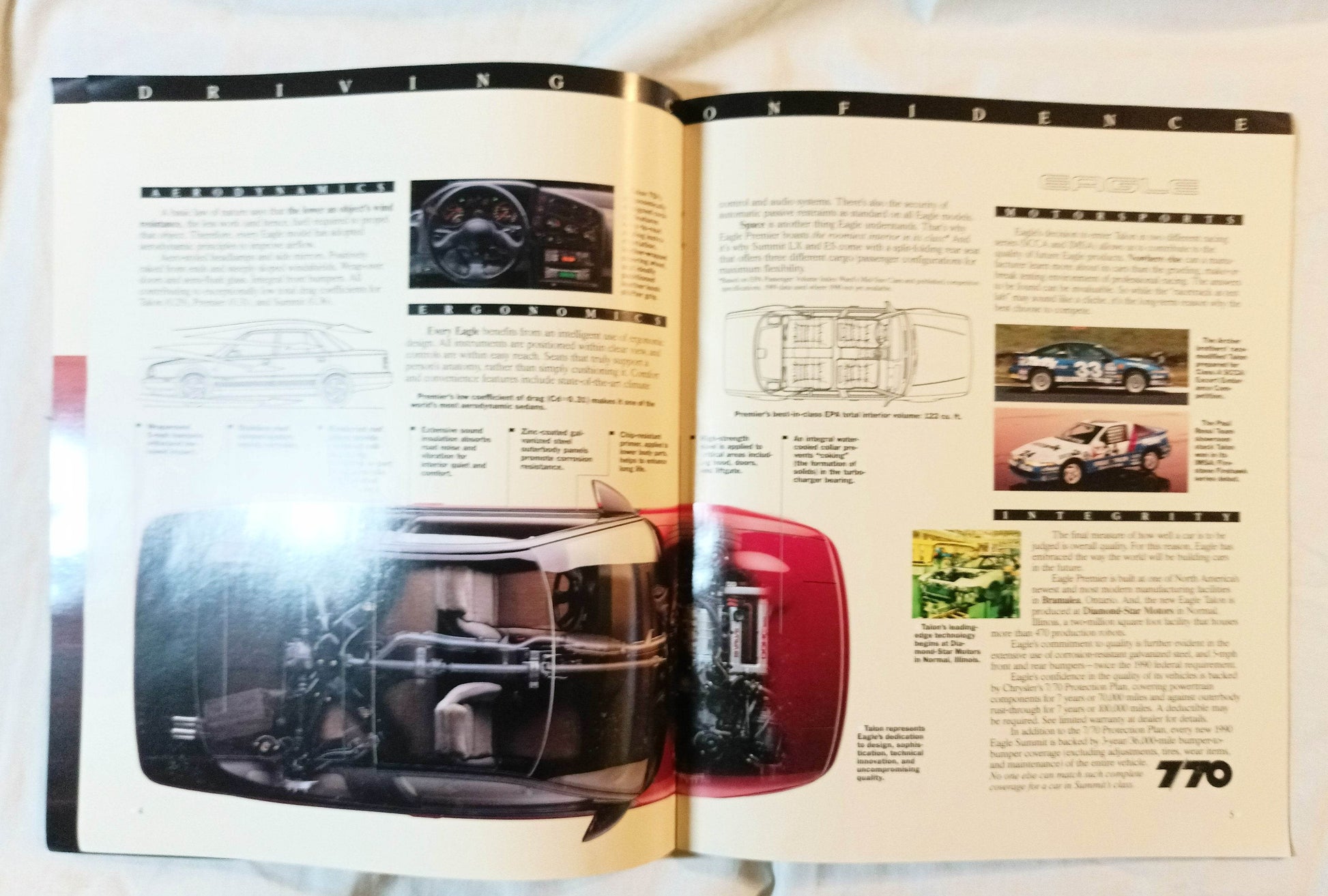 1990 Eagle Premier Summit Talon Dealer Sales Brochure - TulipStuff