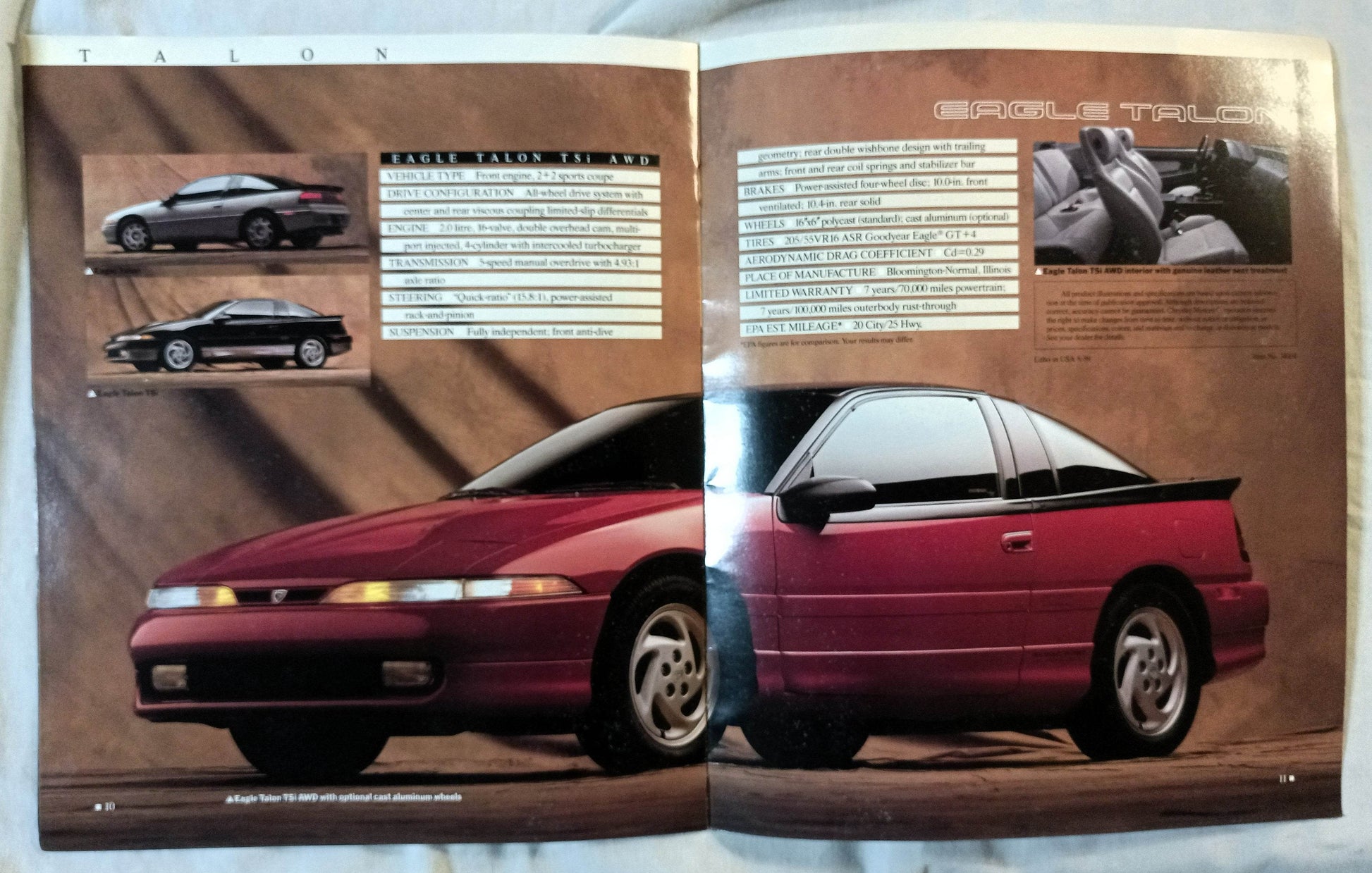 1990 Eagle Premier Summit Talon Dealer Sales Brochure - TulipStuff