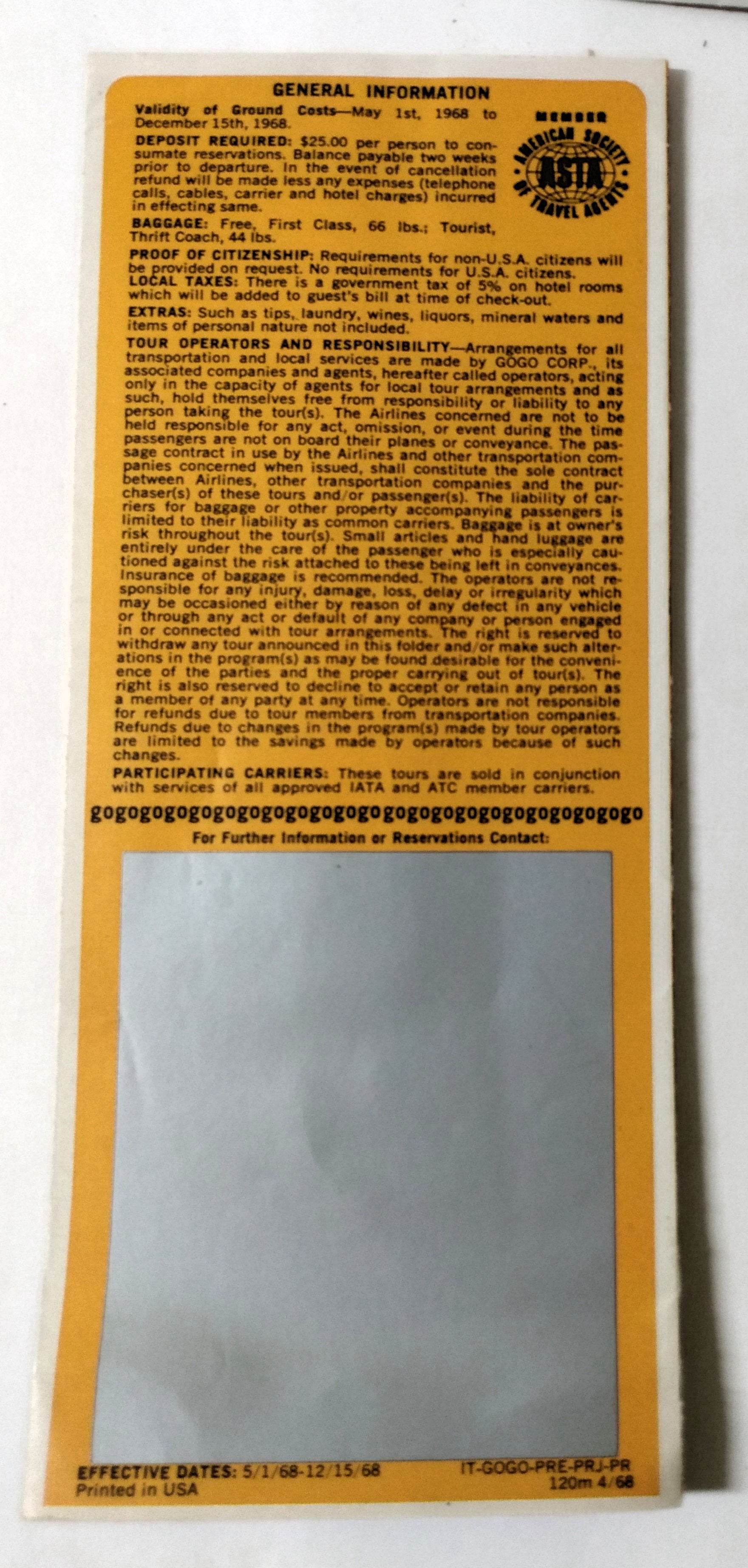 Eastern Airlines Party Rico Time In Puerto Rico Vacation Brochure 1968 - TulipStuff