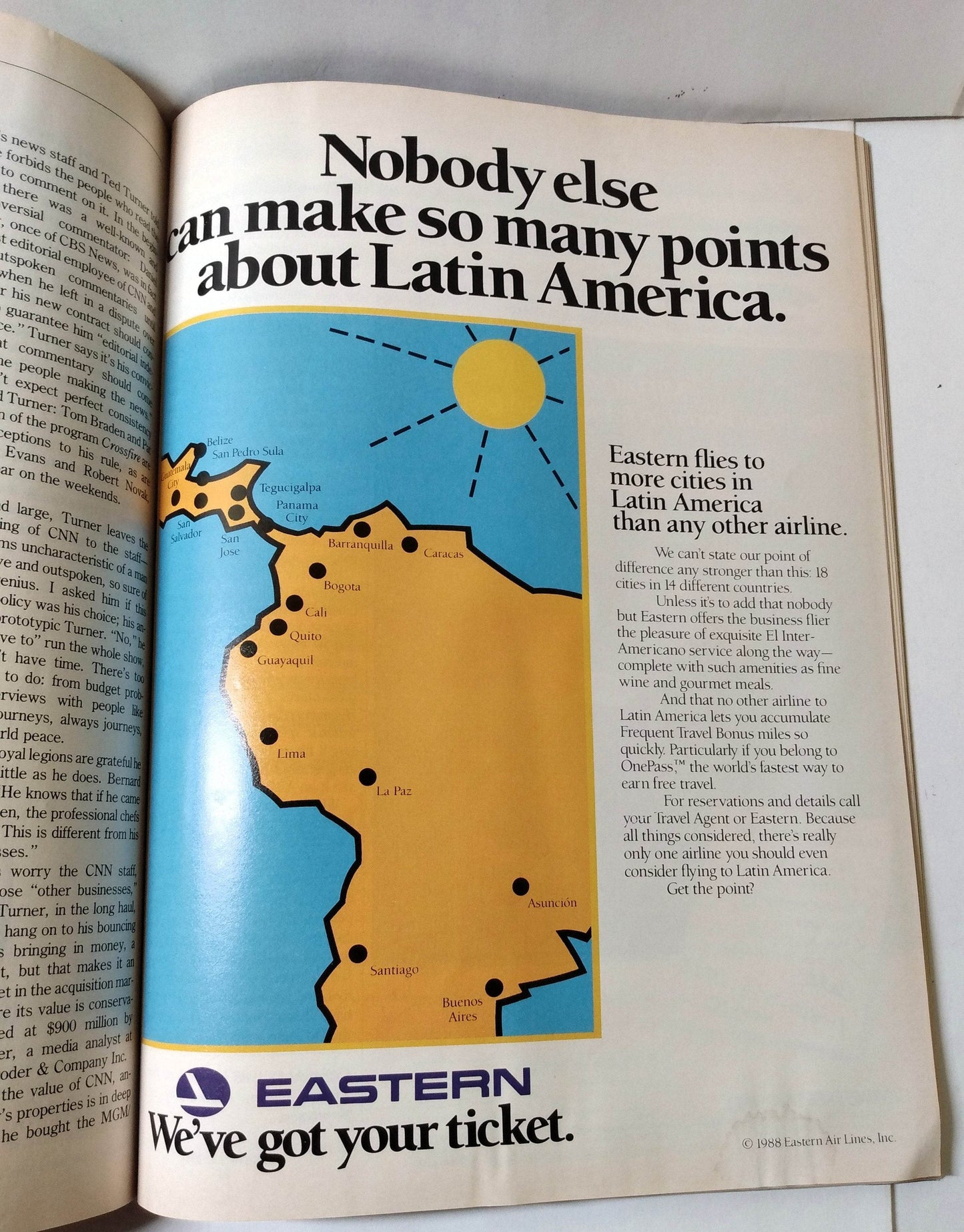 Eastern Airlines Inflight Magazine Eastern Review July 1988 - TulipStuff