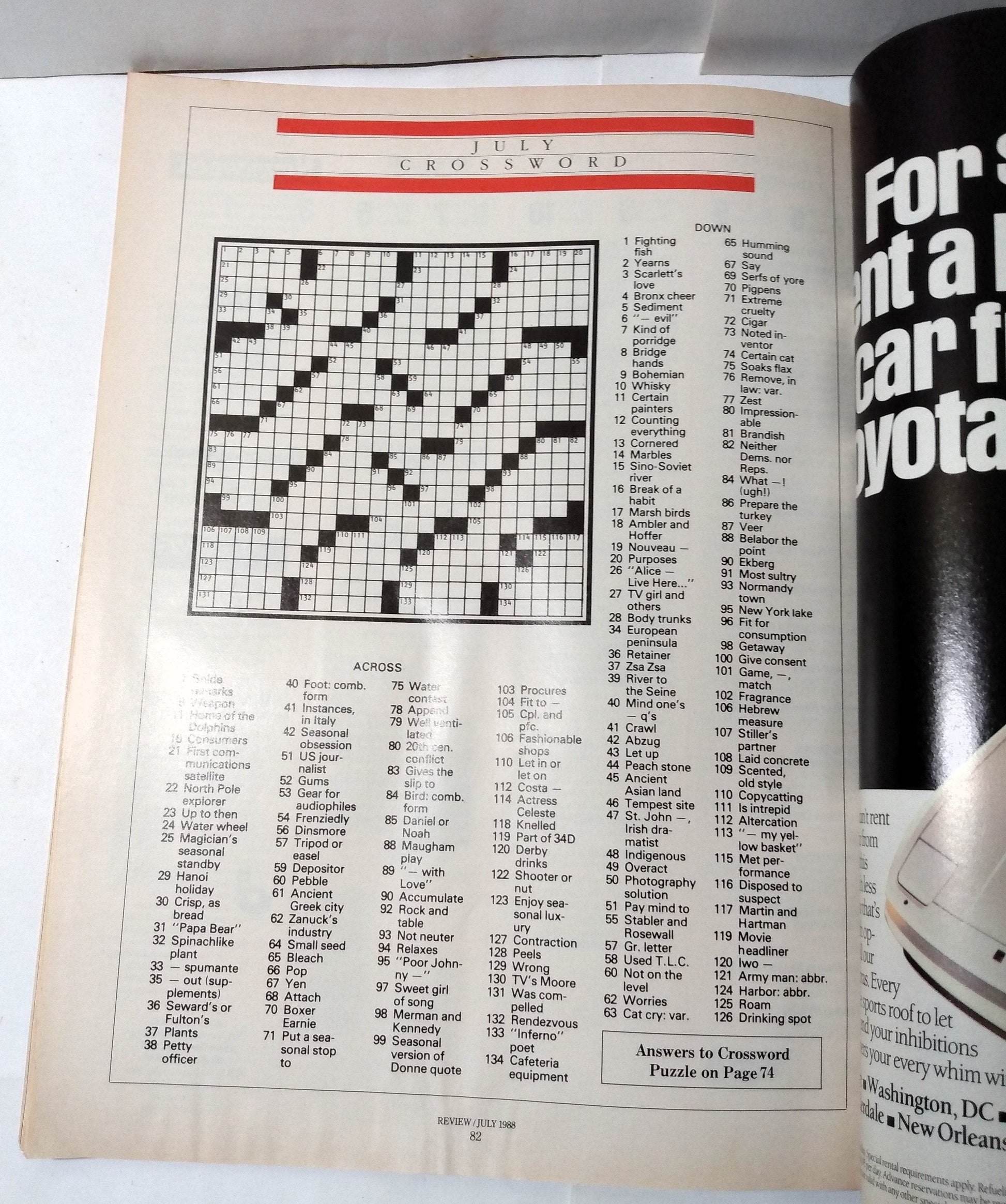 Eastern Airlines Inflight Magazine Eastern Review July 1988 - TulipStuff