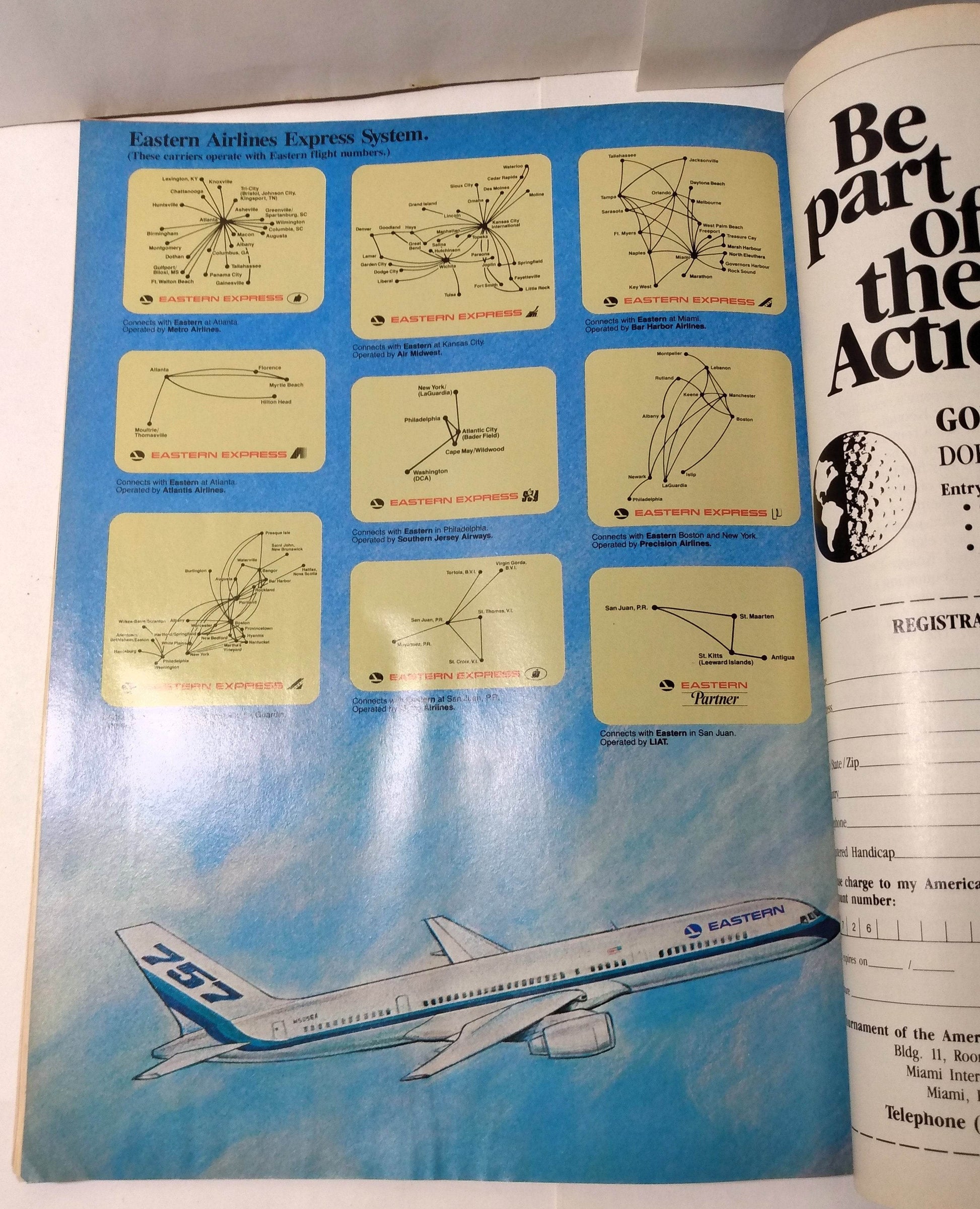 Eastern Airlines Inflight Magazine Eastern Review July 1988 - TulipStuff