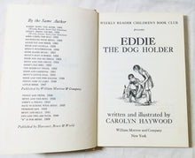 Load image into Gallery viewer, Eddie The Dog Holder Carolyn Haywood Weekly Reader Hardcover 1966 - TulipStuff
