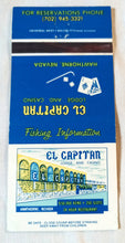 Load image into Gallery viewer, El Capitan Lodge And Casino Hawthorne Nevada Matchbook Cover 1970&#39;s - TulipStuff
